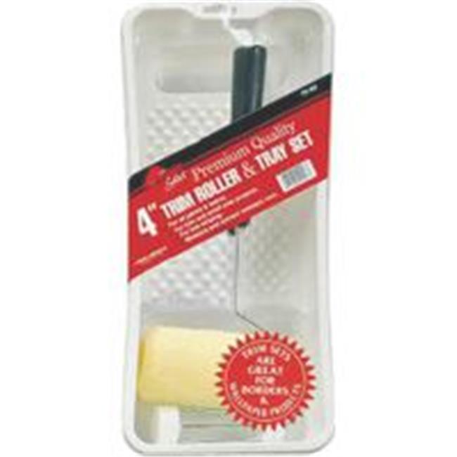 Linzer 4 in. W Mini Paint Roller Kit Threaded End