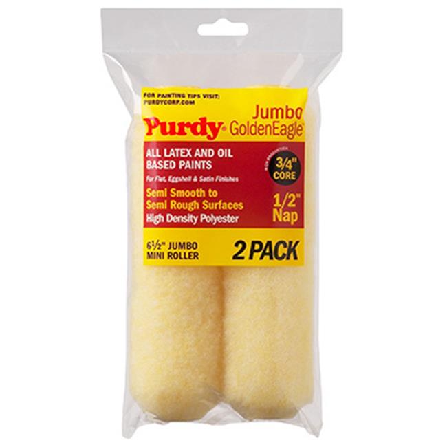 Purdy GoldenEagle Polyester 6.5 in. W X 1/2 in. Jumbo Mini Paint Roller Cover 2 Pk