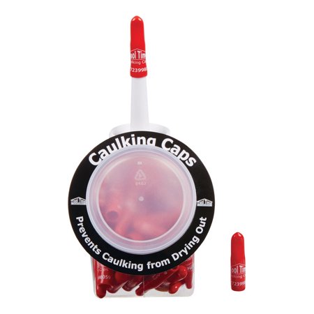 Tool Time Red Vinyl Industrial Reusable Caulking Caps