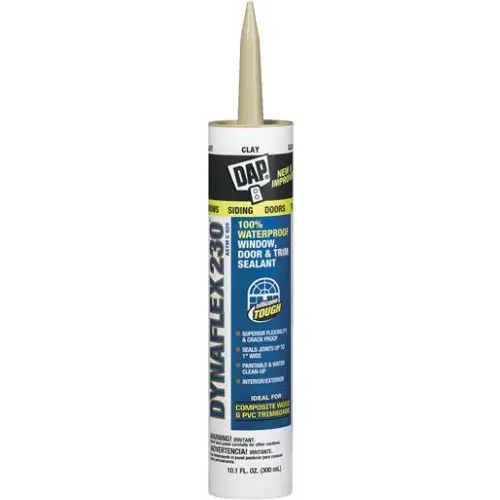 DAP Dynaflex 230 Clay Premium Latex Door/Siding/ Window Sealant 10.1 Oz