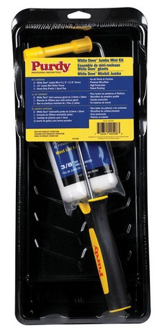 Purdy White Dove 4-1/2 in. W Jumbo Mini Paint Roller Kit Threaded End