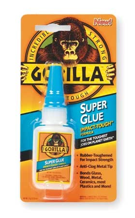 [1590611] Gorilla Super Glue 15G Bottle GORILLA PVC CEMENT LLC Super Glue 7805002