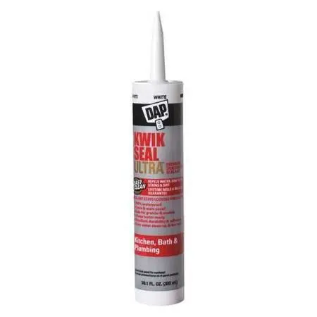 Dap Kwik Seal Ultra White Siliconized Acrylic Kitchen and Bath Sealant 10.1 Oz.