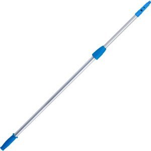 Unger Connect & Clean Telescoping 4-8 Ft. L X 1 in. D Aluminum Extension Pole Silver/Blue