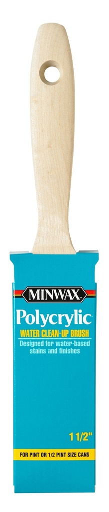 Minwax Polycrylic 1-1/2 in. Flat Paint Brush