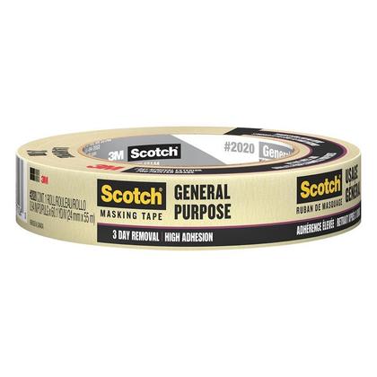 [1669902] Scotch Contractor Grade .94 in. W X 60.1 Yd L Beige Medium Strength Masking Tape 1 Pk