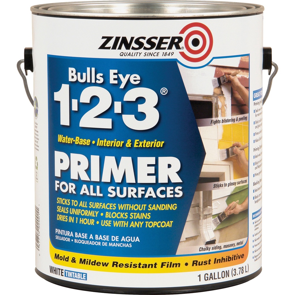 Zinsser Bulls Eye 123 White Primer and Sealer 1 Gal.