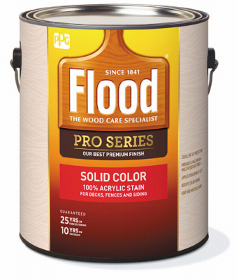 Flood Pro Series Solid Satin Neutral Deep Base Acrylic Wood Stain 1 Gal
