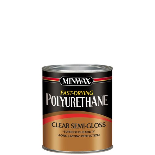 Minwax Warm Semi-Gloss Clear Oil-Based Fast-Drying Polyurethane 1 Qt