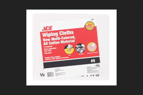 [17647] ACE Assorted Colors Cotton Knit Wiping Cloth 4 Lb