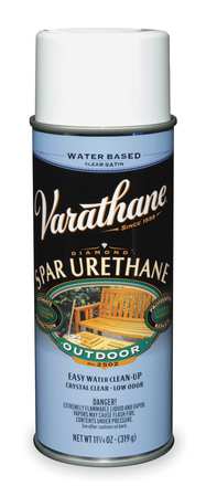 Varathane 250281 12 Oz Satin Outdoor Diamond Wood Finish Water Based Aerosol