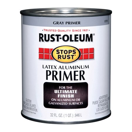 Rust-Oleum Stops Rust Gray Flat Water-Based Acrylic Primer 1 Qt