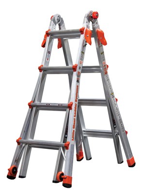 Little Giant Velocity 17 Ft. H Aluminum Telescoping Multi-Position Ladder Type IA 300 Lb. Capacity