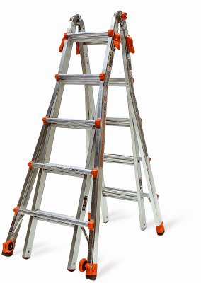 Little Giant Velocity 22 Ft. H Aluminum Telescoping Multi-Position Ladder Type IA 300 Lb. Capacity