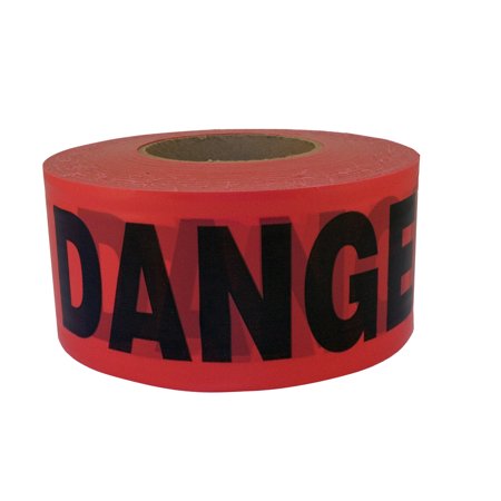 C.H. Hanson 1000 Ft. L X 3 in. W Plastic Danger Barricade Tape Red