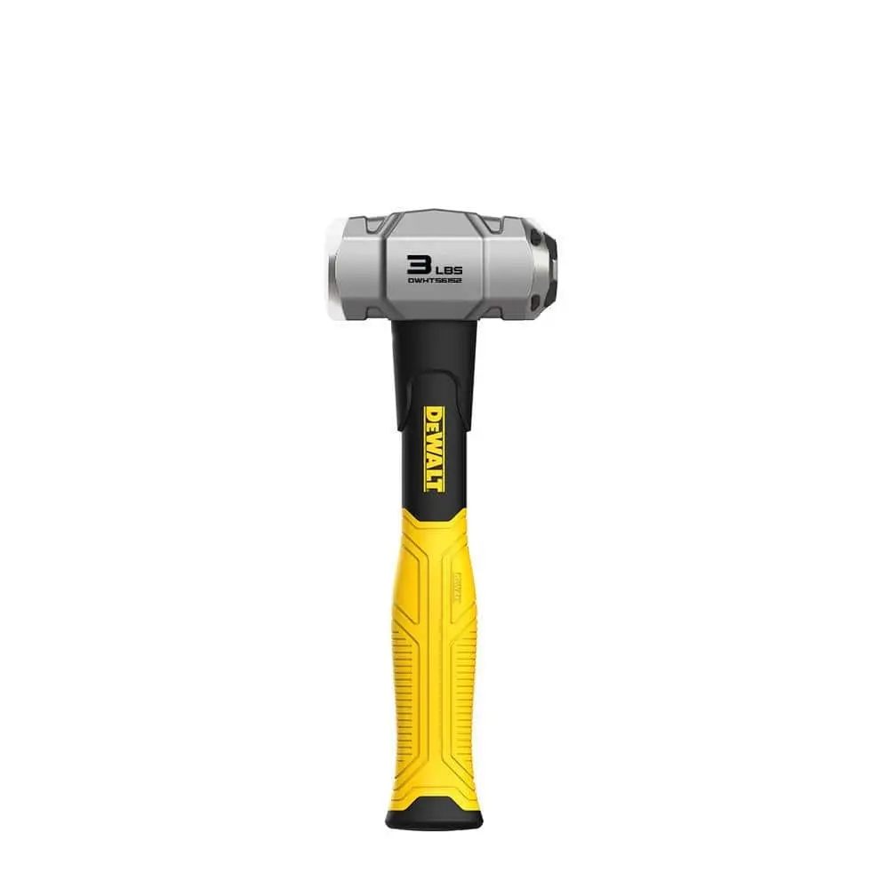 3 Lbs. Drilling Hammer with Fiberglass Handle