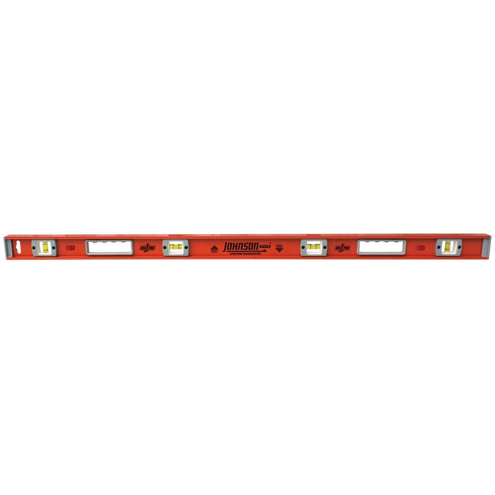 2008367 78 in. Aluminum Magnetic Heavy Duty 5 Vial I-Beam Level
