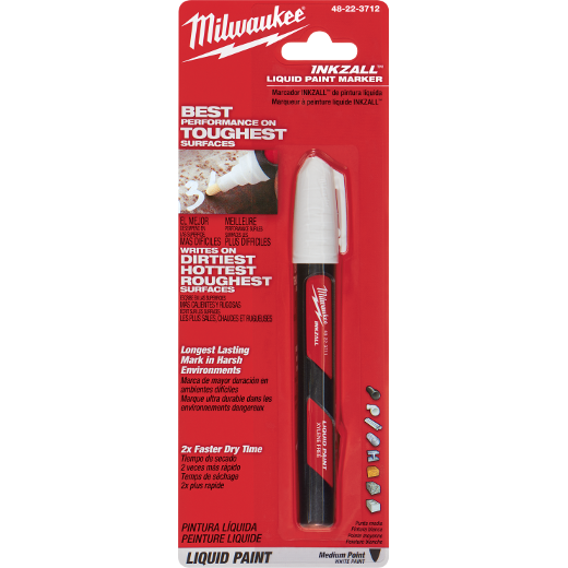 Milwaukee INKZALL White Liquid Paint Marker 1 Pk