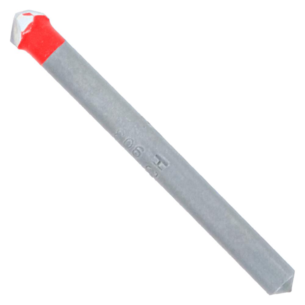 [2008941] Diablo 1/4 in. X 2-1/4 in. L Carbide Tipped Tile and Stone Drill Bit 3-Flat Shank 1 Pk
