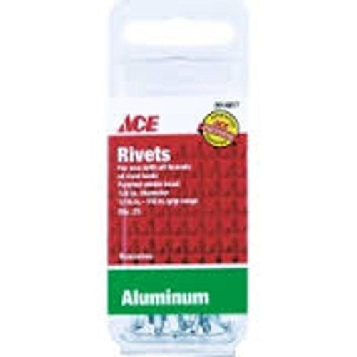 [2014041] 1/8 in. Dia. X 1/4 in. Aluminum Rivets Silver 2014041A (20 per Pack)