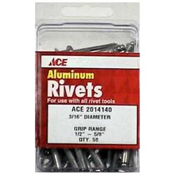 Stanley Rivet 3/16X5/8 Aluminium Ace Pop Rivets 2014140A 082901015895