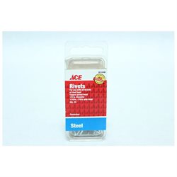 1/8 in. Dia. X 1/8 in. Steel Rivets Silver 2014348A (25 per Pack)