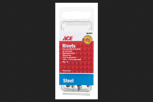 RIVET AL/ST3/16X1/4"PK15