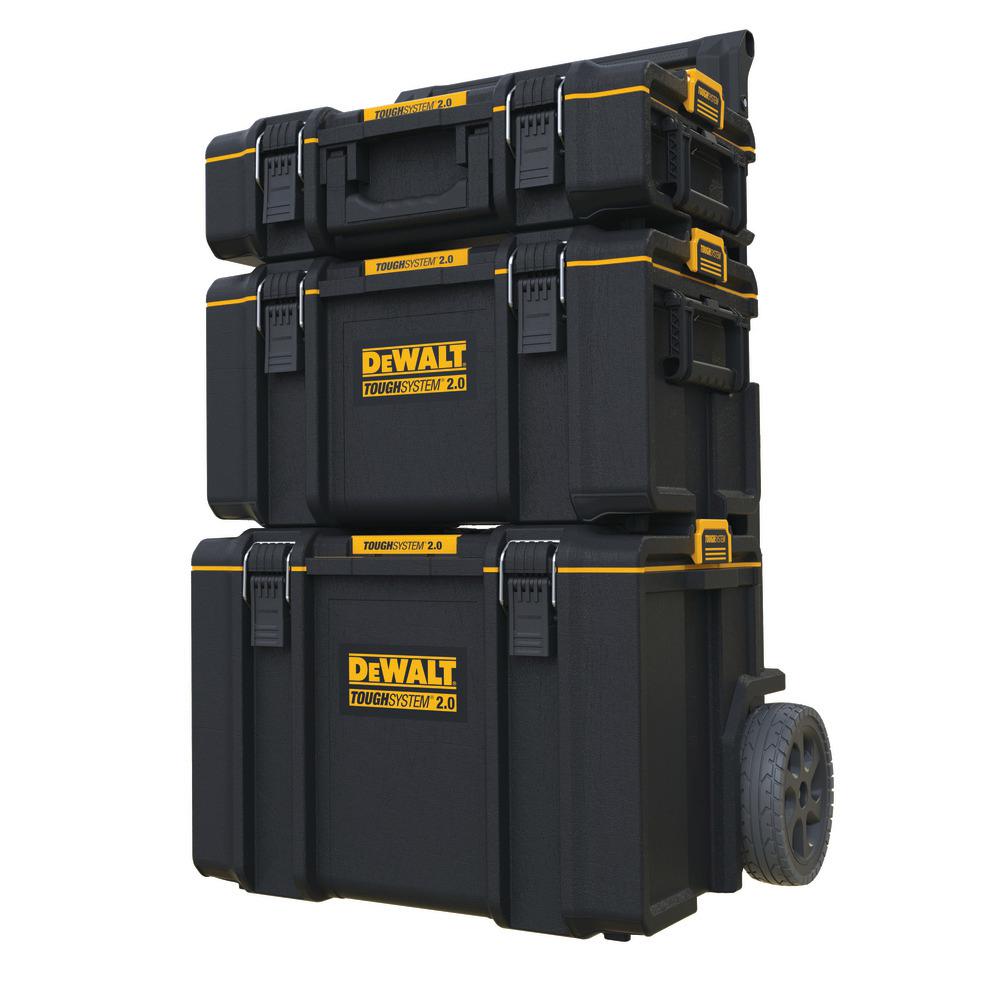 DeWalt ToughSystem 2.0 21.75 in. Medium Tool Box Black/Yellow