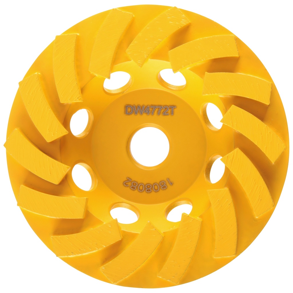 DeWalt XP 4 in. D X 5/8-11 in. Turbo Cup Grinding Wheel