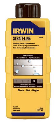 Irwin Permanent Staining Marking Chalks  8 Oz  Permanent Black  6 BX (586-64908)