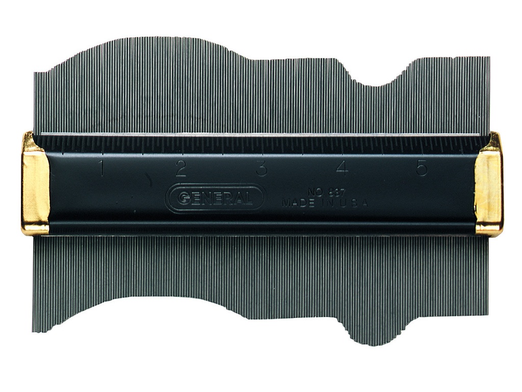 [20999] General 6 in. L X 3-1/2 in. W Contour Gauge 1 Pc