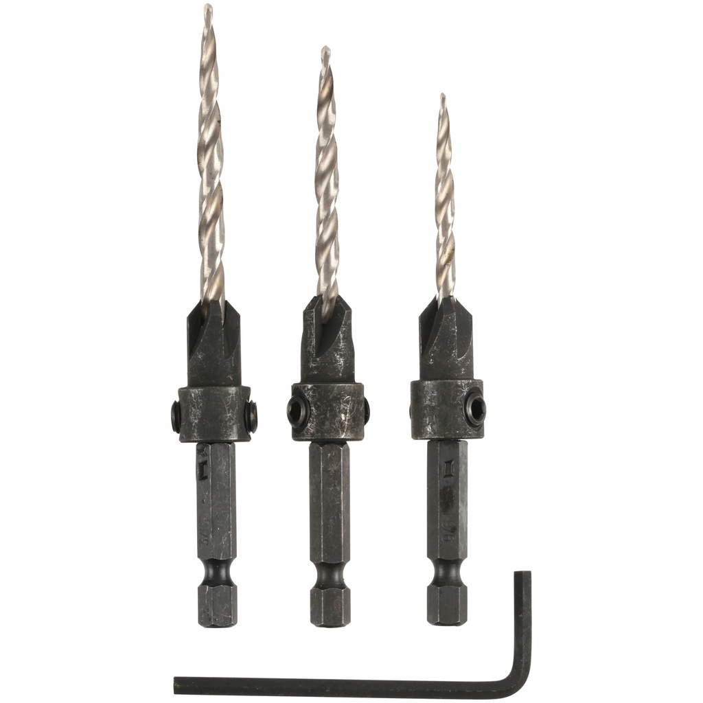 BIT COUNTERSINK 3PC SET