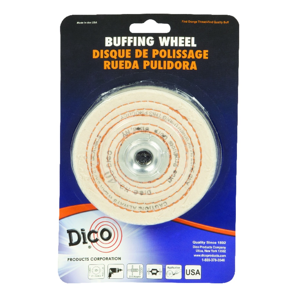 Dico Cordless 4 in. Buffing Wheel 1 Each