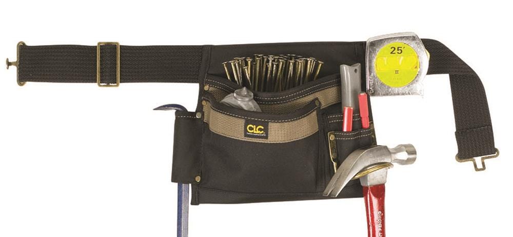 CLC Heavy Duty 5 Pocket Polyester Apron Black 1 Pk