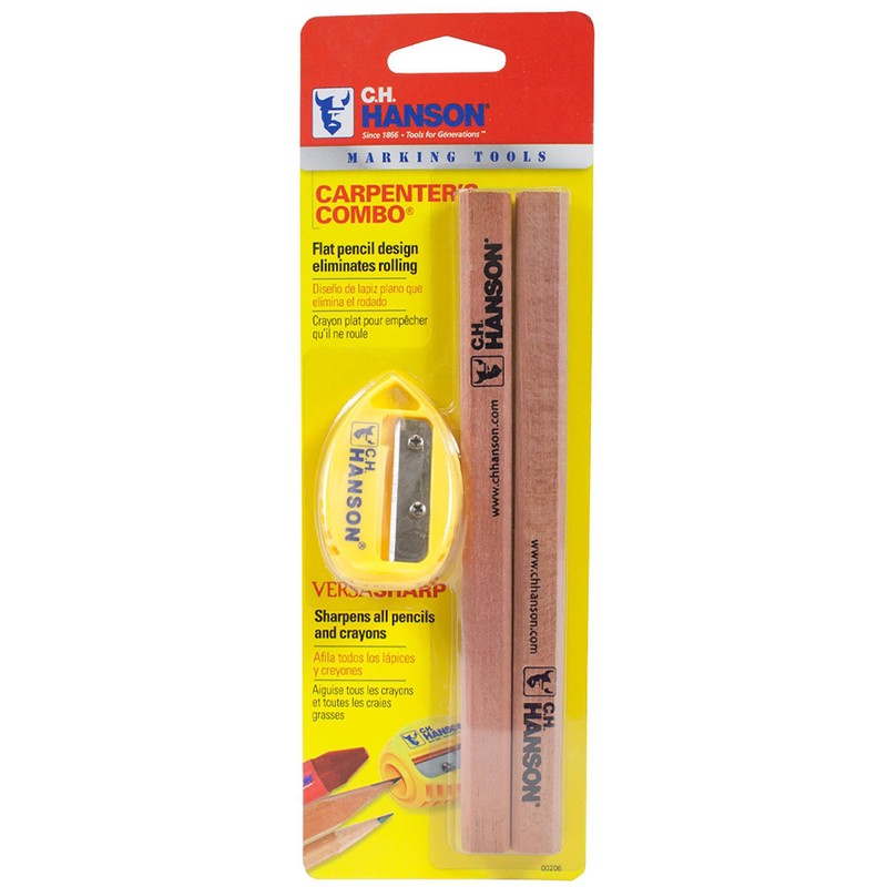 3 Pc C.H. Hanson VersaSharp  CH Hanson 8.8 in. L Carpenter Pencil Kit Beige 3 Pc