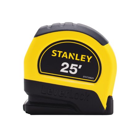 STANLEY LeverLock 25 Ft. L X 1 in. W Compact Tape Measure 1 Pack