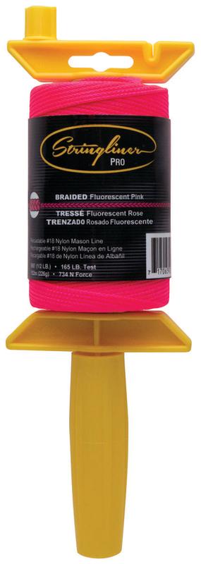 [2138758] Stringliner Pro Braided Mason Line and Reel 500 Ft. Pink