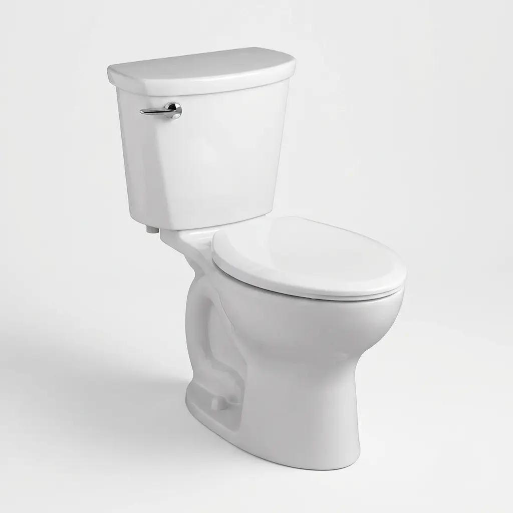 American Standard 215CA.104 Cadet Pro Elongated Two-Piece Toilet with Everclean Surface and PowerWash Rim White Toilets and Bidets Toilets Two-Piece