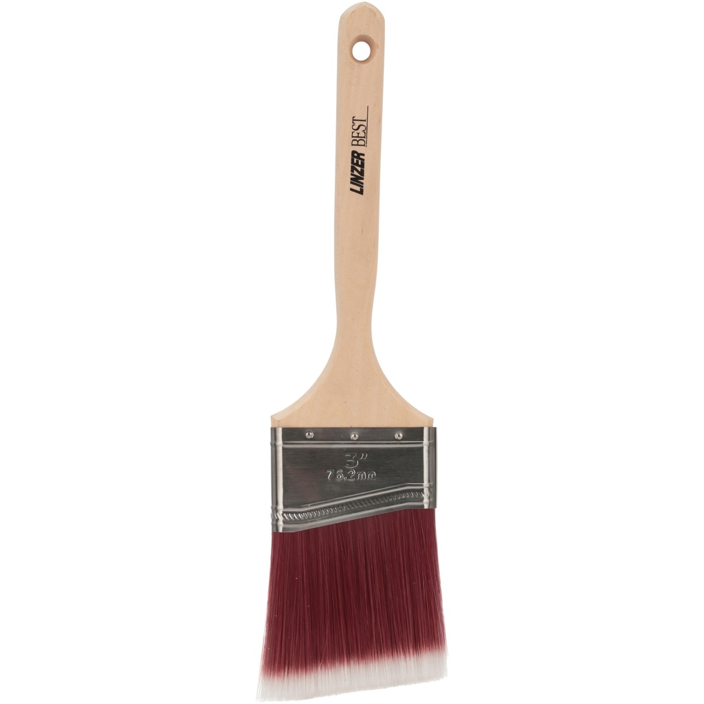 WC Paint Brush, 3 in W, 3-1/4 in L Bristle, Polyester Bristle, Sash Handle