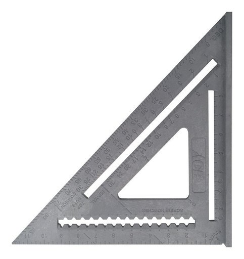 [2189595] Ace 12 in. L X 17 in. H ABS Plastic Rafter Square