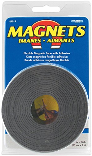 Magnet Source 120 in. L X 1 in. W Black Magnetic Tape