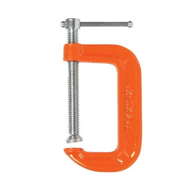 Classic CClamp, 400 Lb Clamping, 2 in Max Opening Size, 1 in D Throat, Ductile Iron Body