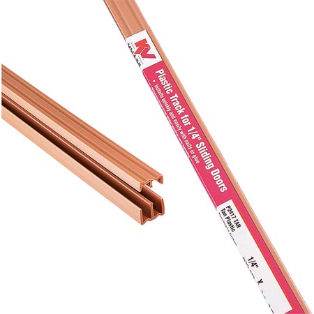 72 in. Tan Plastic Door Track Assembly