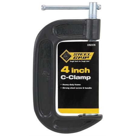 [2262376] Steel Grip 4 in. Adjustable C-Clamp 1 Pc