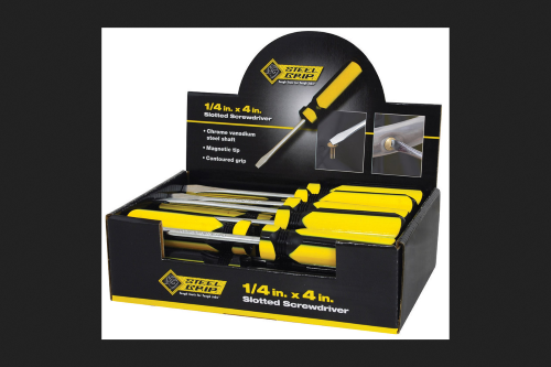 Steel Grip 4 in. L Slotted Screwdriver 1 Pc.