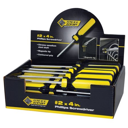 Steel Grip 4 in. L Phillips Screwdriver 1 Pc.