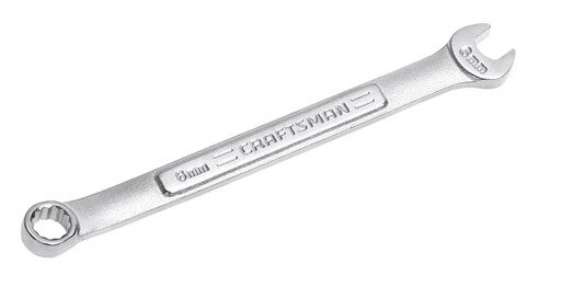 [2296408] Craftsman 6 Mm X 6 Mm 12 Point Metric Combination Wrench 3.19 in. L 1 Pc