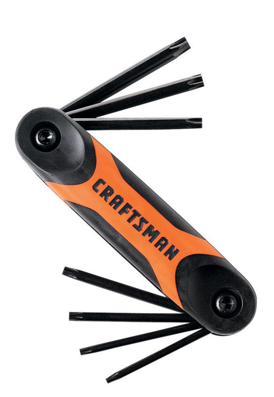 Craftsman T40 Fold-up 8-in-1 Tamper Resistant Torx Hex Key Set