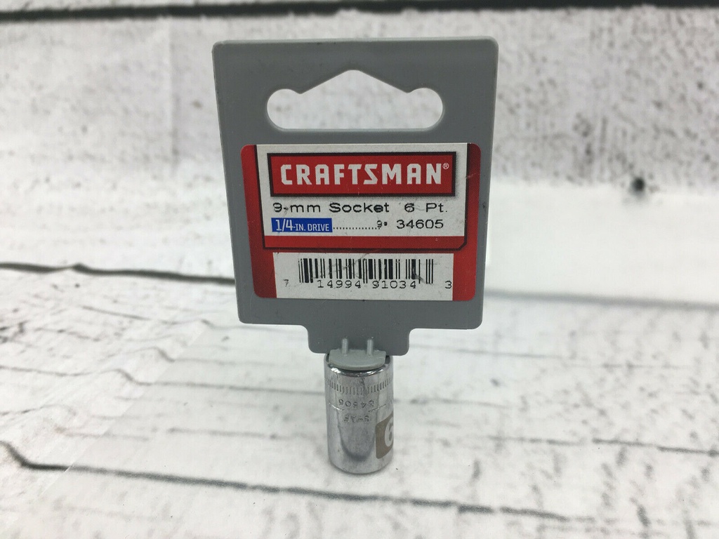 [2300879] Craftsman USA Sockets Metric & SAE 1/4"~3/8"~1/2"Dr Shallow+Deep U CHOOSE K30