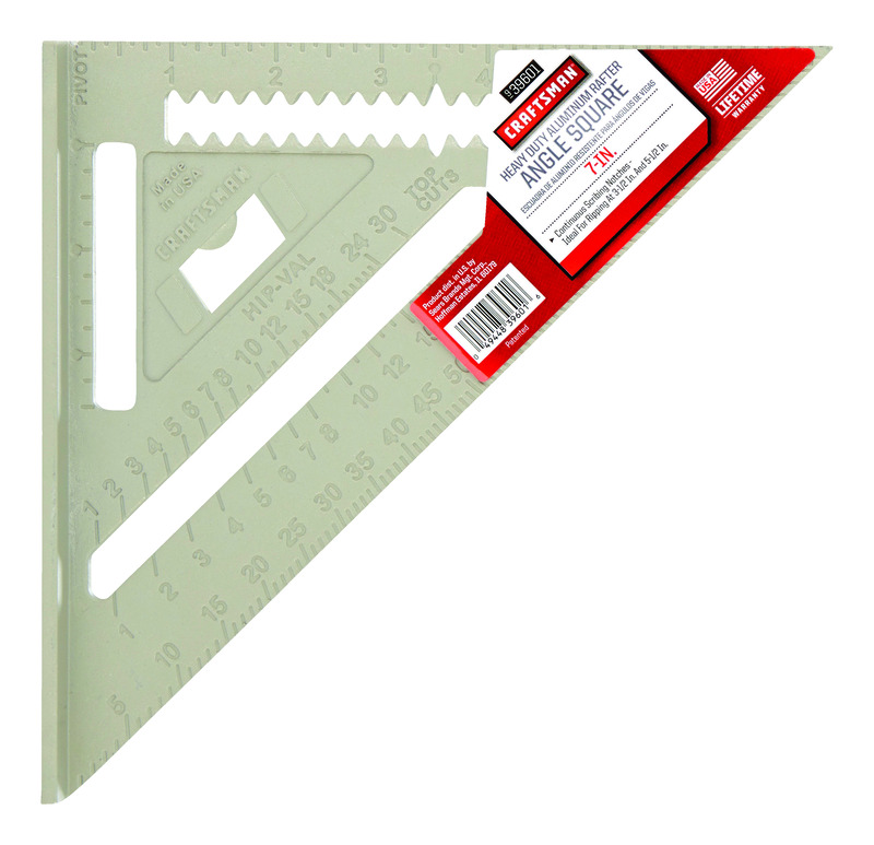 [2301257] Craftsman 7 in. L X 7 in. H Aluminum Rafter Square